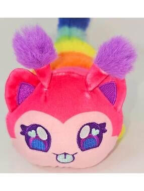 Aphmau Rainbow Safari Caterpillar Cat Kawaii Plush Toy 8"